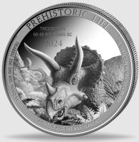 Silbermünze 1oz Prehistoric Life II Triceratops 2024 Niedersachsen - Fürstenau Vorschau