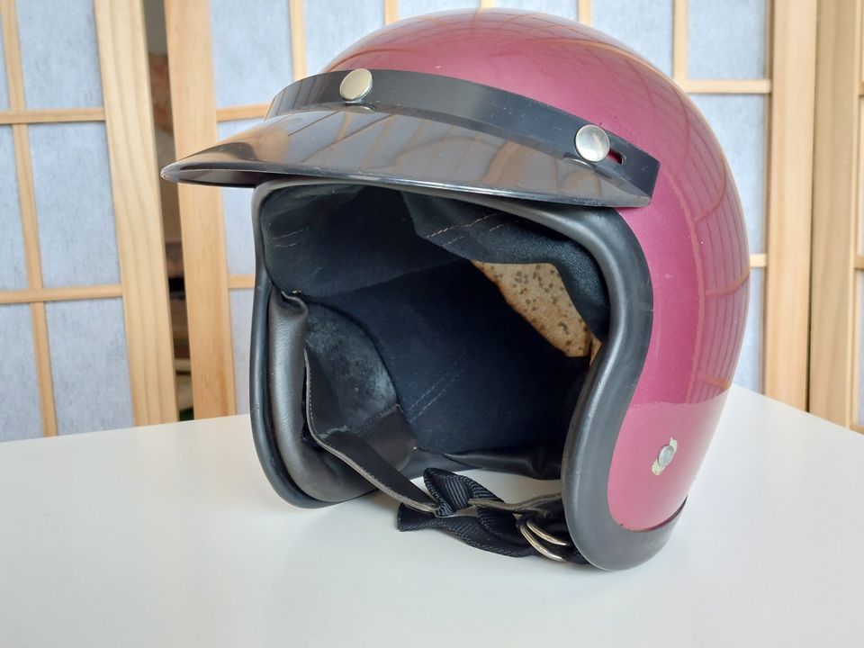 Motorrad Helm Jethelm alt in Dillingen (Donau)