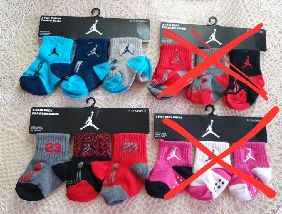 Nike Jordan Baby Socks Crawler / Grippy 6- 12 month in Rösrath