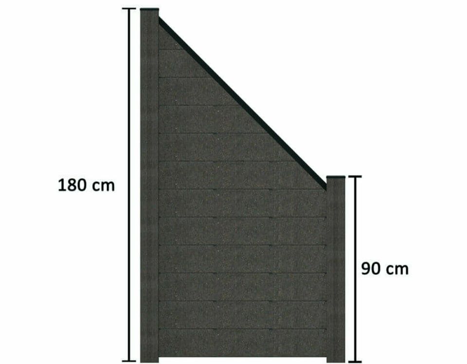 WPC / BPC Sichtschutzzaun Zaun terrasso 180 x 180 cm Life in Homberg (Efze)