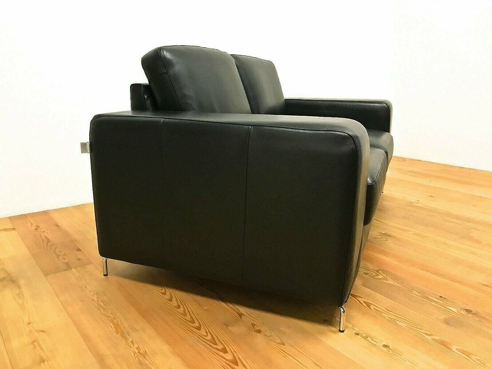 Hjort Knudsen Sofa Zweisitzer Leder Dunkel Blau Danish Design Neu in Köln