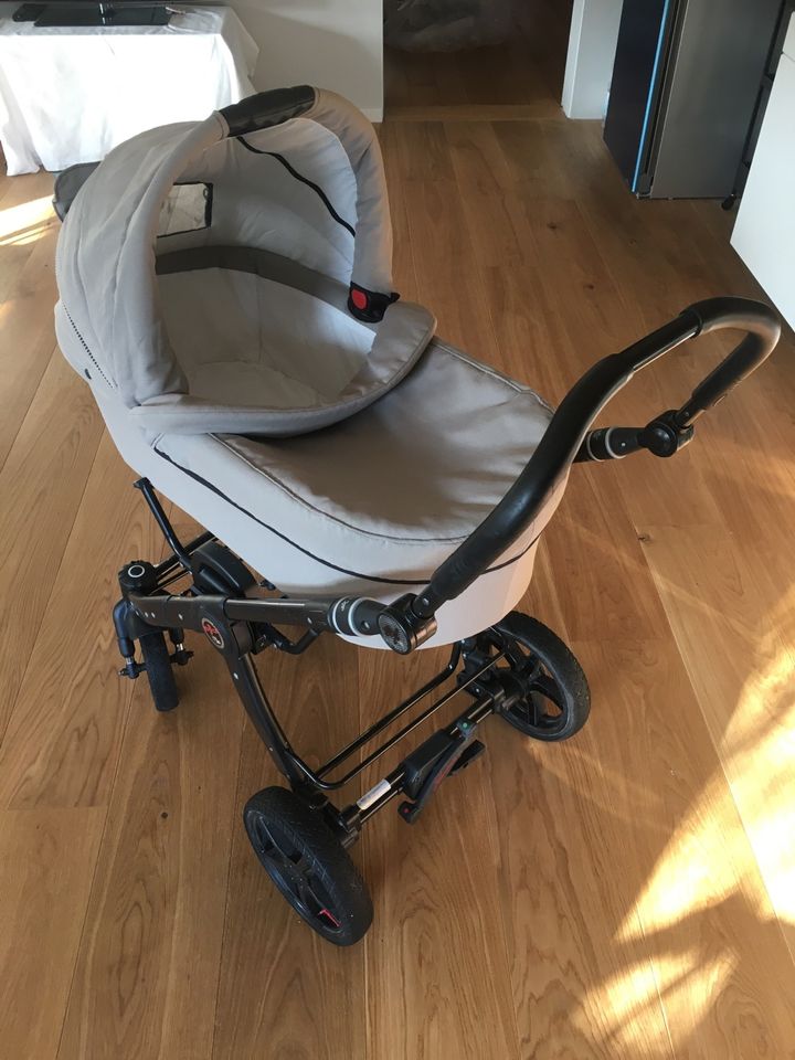 Kinderwagen Buggy Hartan Racer GT schwarz grau / beige in Köln