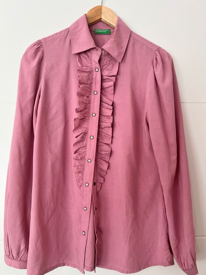 Rosa Bluse von Benetton in Bad Nauheim