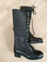 neue Damen Hochschaft Stiefel schwarz Gr. 38 Leder Baden-Württemberg - Aspach Vorschau