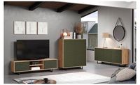 Highboard + Lowboard green with Artisan OAKs, Neu!! Schleswig-Holstein - Norderstedt Vorschau