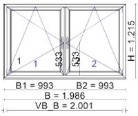 2-flg. Fenster aus Kunststoff Baden-Württemberg - Böblingen Vorschau