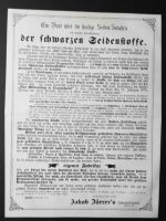Seide, Seidenstoffe, Jakob Zürrer Seidenstoff-Fabrik, Zürich 1877 Baden-Württemberg - Königsbach-Stein  Vorschau