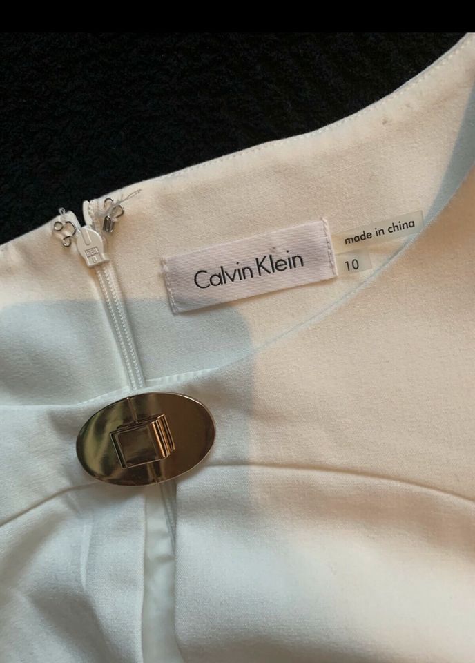 CALVIN KLEIN Business Kleid Cremeweiß Gr. 10= 38-40 Neu in Berlin