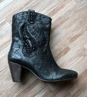 HÖGL Boots Stiefel Schuhe Damen - 40 - schwarz silber Steine Nordrhein-Westfalen - Neuss Vorschau