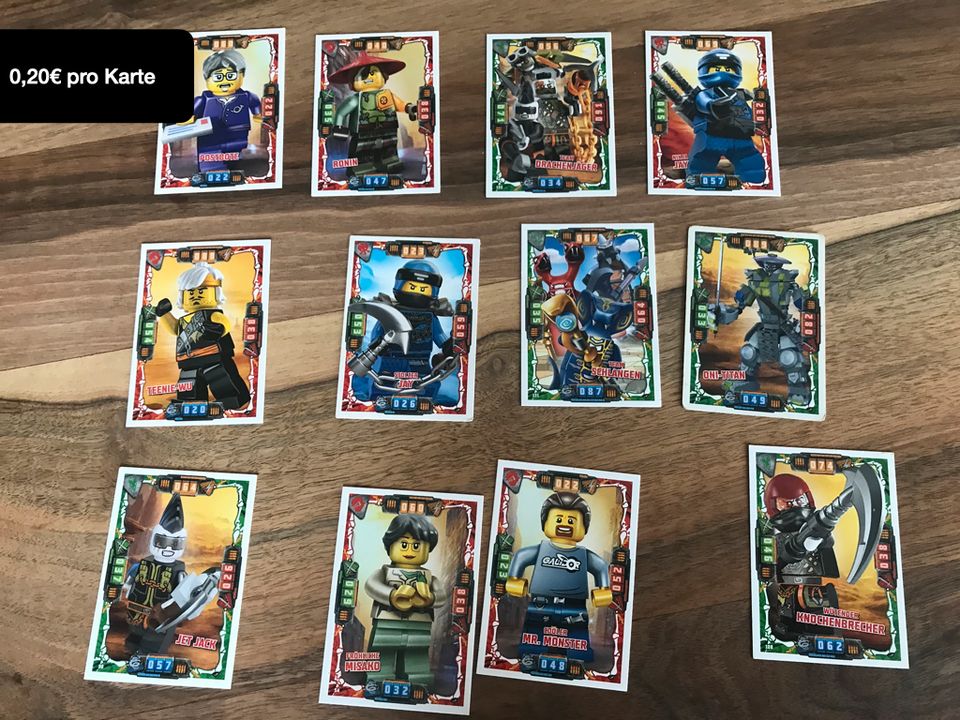 95 Ninjago Karten Drachenjäger Serie 4 in Nagold