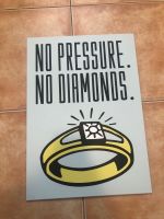 Displate No Pressure No Diamonds Medium Schild 45x32 cm Hannover - Ricklingen Vorschau