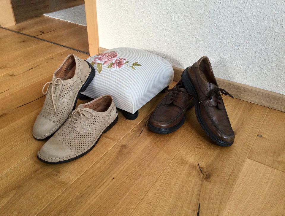 Herrenschuhe, Schnürschuhe, Leder, 1x in Größe 44 in Bielefeld