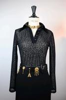 Vintage Gianni Versace 90er NetzLeoShirt transparent Samt msgm Düsseldorf - Pempelfort Vorschau