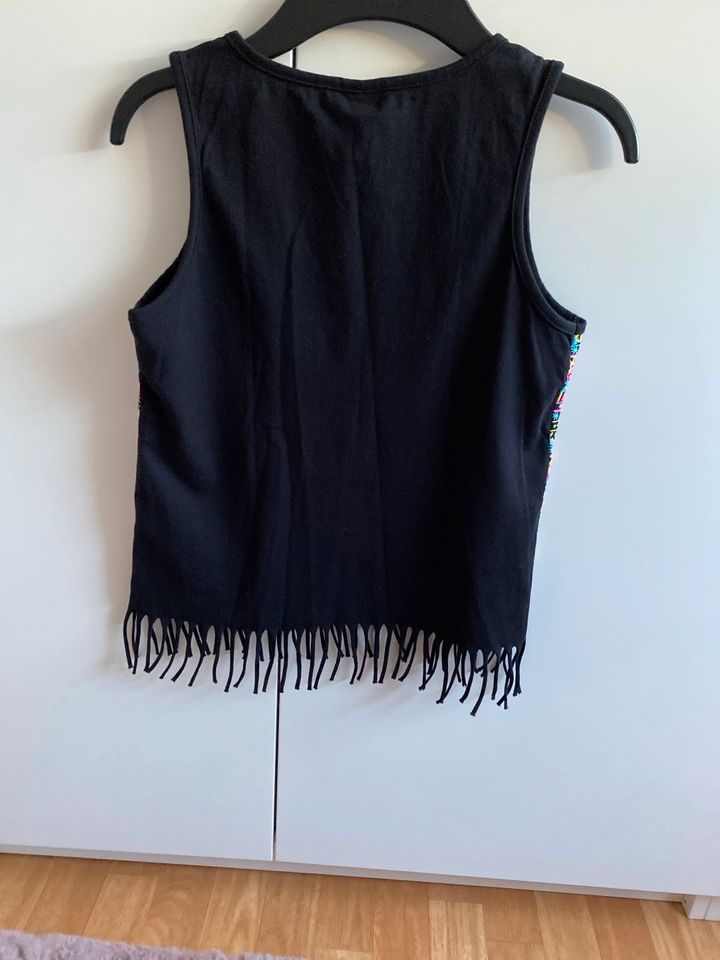 Mädchen Top Tanktop T-Shirt Fransen Hippie neu Gr. 140/146 in Wuppertal