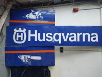 Husqvarna Werbetafeln Metall Werbung Schleswig-Holstein - Ulsnis Vorschau