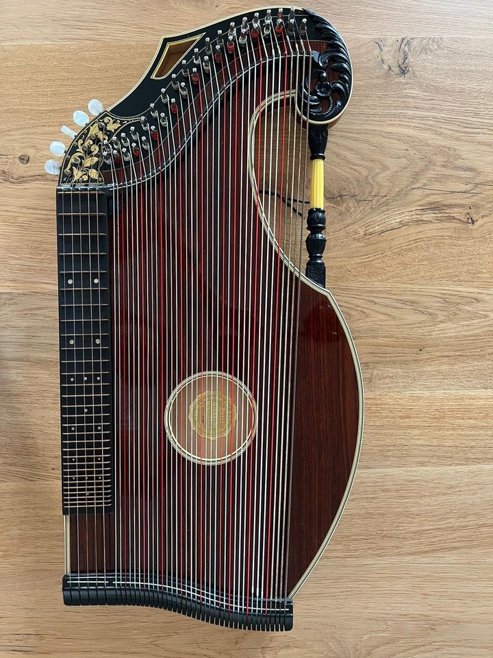 Harfenzither Künstlerinstrument von Wünsche edel mit Zubehör in München