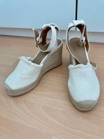 Neue Keilabsatz-Espandrilles-Sandalen in 37 in natur Süd - Niederrad Vorschau