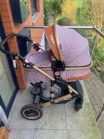 Daliya Kinderwagen rosé/orange Gold wunderschön Schleswig-Holstein - Kiel Vorschau