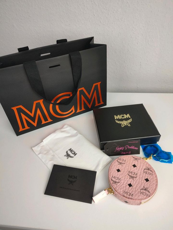 MCM Round Coin Rosa Geldbörse Taschenschmuck Anhänger NEU! in Bad Rothenfelde