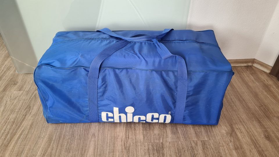 Kinder Baby Reisebett 110x60cm blau Tasche Matratze Spannbetttuch in Sontheim