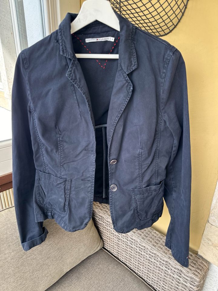 Tommy Hilfiger Blazer Jacke Größe 8 Damen Dunkelblau in Dresden