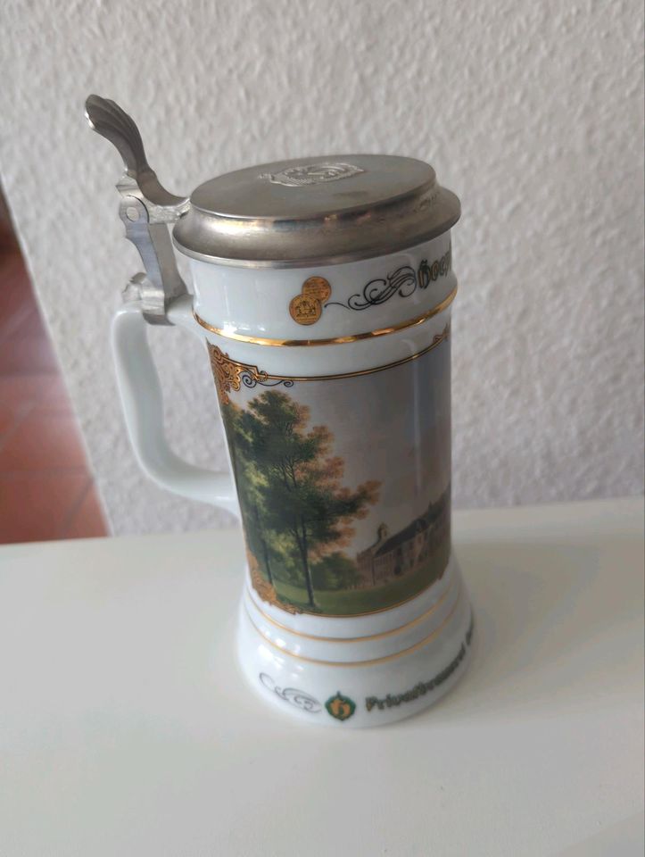 Hoepfner Bierkrug Limitierte Auflage Schloss von 1984 in Baden-Baden