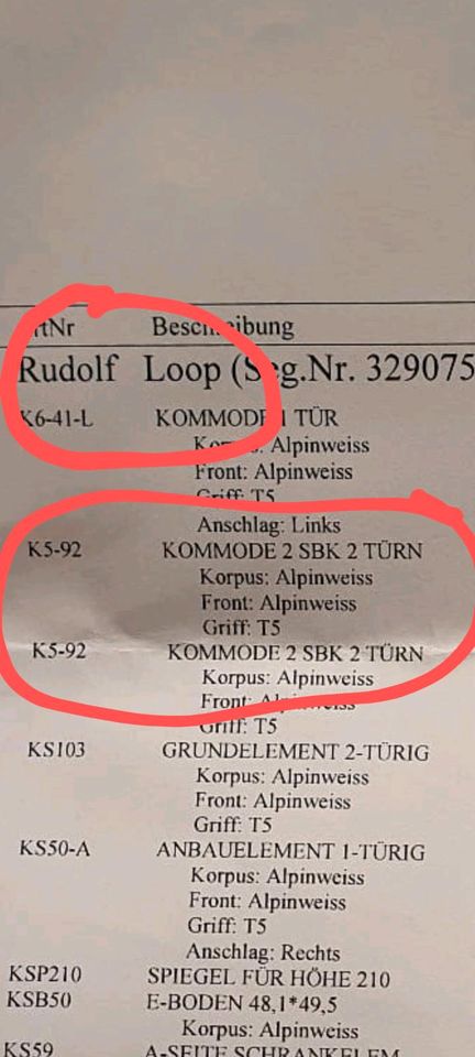 NEU RUDOF Loop Marken Kommode Schrank in Groß-Umstadt