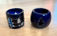 Weihnachtliche Teelichter, blau Silber, Teelichter-Set, Porzellan Schleswig-Holstein - Grabau Vorschau