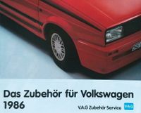 VW - Das  Zubehör für Volkswagen 1986 Prospekt Thüringen - Ziegelheim Vorschau