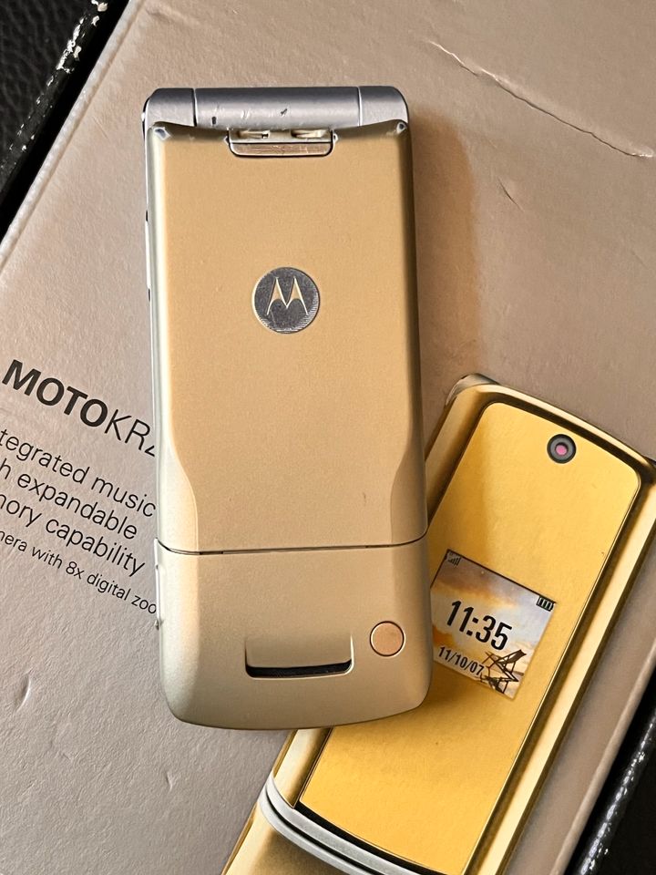 Motorola Krzr K1 Gold mit OVP in Duisburg