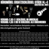 Ersatzschlüssel Steelcase / Gesika / Sedus / Werndl / Palmberg Brandenburg - Großbeeren Vorschau