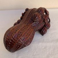 Holzdose Erdnuss antik geschnitzt Asien China Schatulle vintage Nürnberg (Mittelfr) - Mitte Vorschau