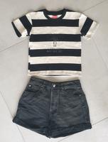 Shorts Stradivarius Gr. 38 + Kurzarm Pulli von. Pastel Gr. 36 Nordrhein-Westfalen - Langenfeld Vorschau