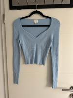 H&M Damen Langarmshirt gerippt Pullover blau Sachsen - Bautzen Vorschau