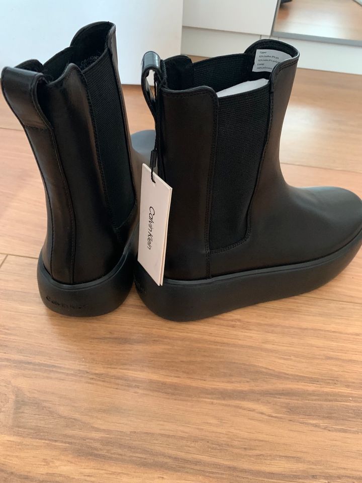 Calvin Klein Bubble Cup Chelsea Plateaustiefeletten NEU OVP Boots in Berlin