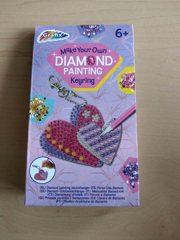 Diamond Painting Schüsselanhänger NEU Herz Anhänger 1,50 € in Hünxe