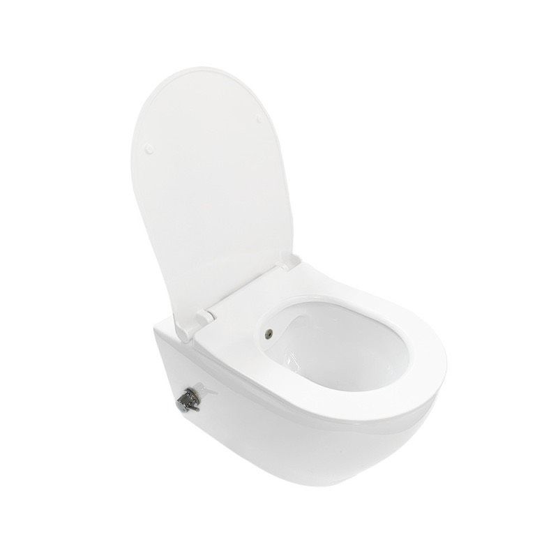 2 in 1 Dusch WC | Taharet | integrierte Armatur | Bidet Toilette | Gesäß Dusche Spülrandlos | Hygiene WC | Softclose Deckel mit Absenkautomatik in Kierspe