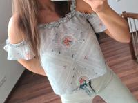Bluse Top T-Shirts blau grau xs 34 neu h&m Bayern - Türkheim Vorschau