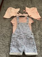 Mädchen Sommer Set - Kinder Latzhose mit T-Shirt und Hut - 5Teile Nordrhein-Westfalen - Werl Vorschau