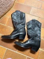 Zara Stiefel Schwarz Leder 39 Bayern - Germering Vorschau