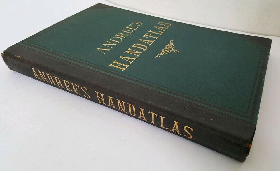 Andrees Handatlas 1881 - 1.Auflage antikes Buch in Neuhausen