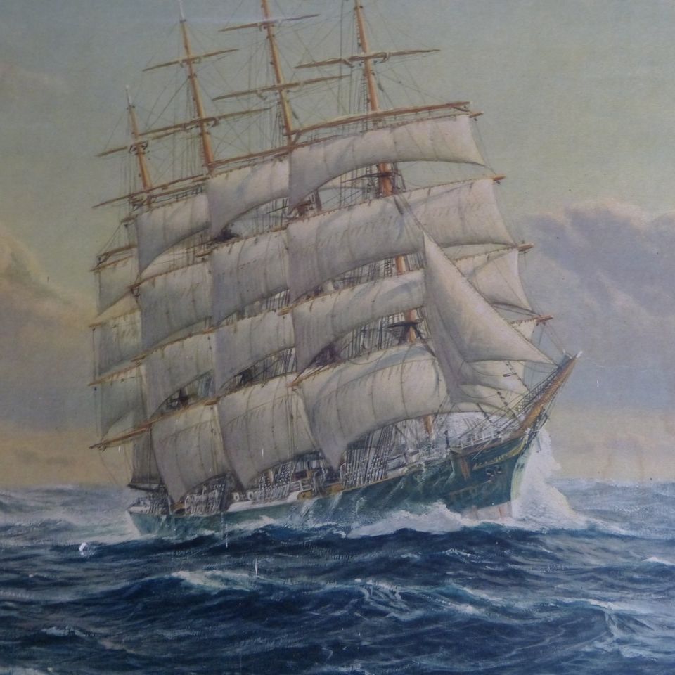 Bild Segelschiff JOHANNES HOLST  Druck 109 X 76 cm in Tornesch