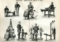 ANTIKE BILDTAFEL- 1895- PHYSIOTHERAPIE- KRANKENGYMNASTIK Berlin - Mitte Vorschau