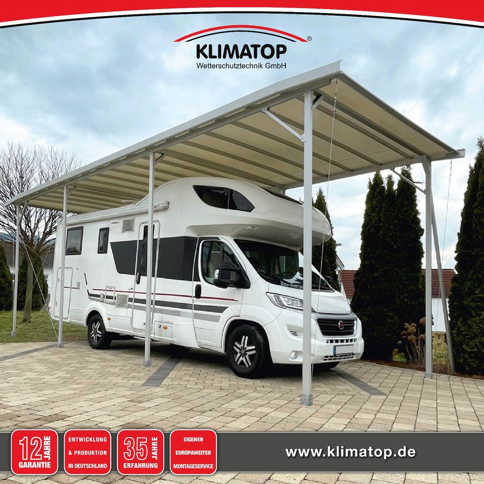 Wohnmobil Wohnwagen PKW Carport CARAPORT 350 x 1000 cm KLIMATOP in Bückeburg