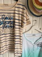 Soccx Shirts Creme blau und weiß türkis Größe 38 40 M Sachsen-Anhalt - Bördeland Vorschau