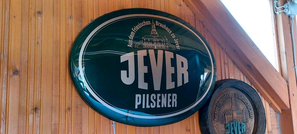 Jever Lampe, Brauerei Werbung, Leuchtreklame in Dornburg