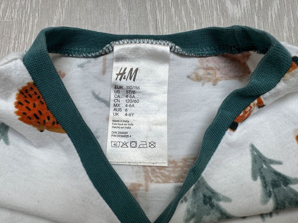 H&M Pyjama Waldtiere Gr.110/116 w.neu in Lemgo