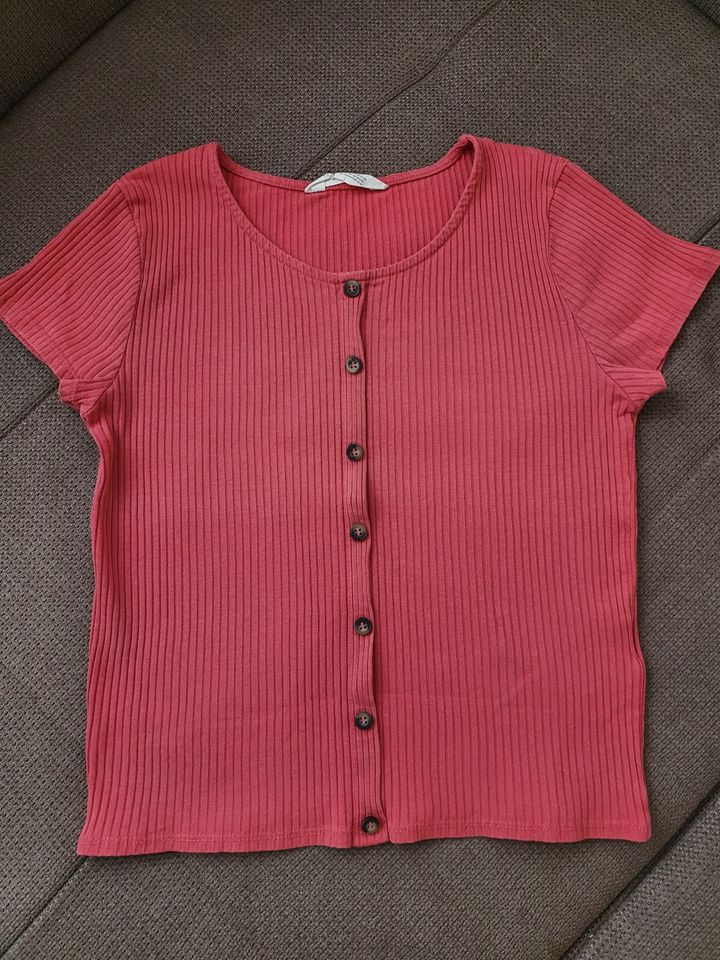 T-Shirt H&M Gr 158-164 rot, Gr 170 gestreift Baumwolle Stretch in Vechta