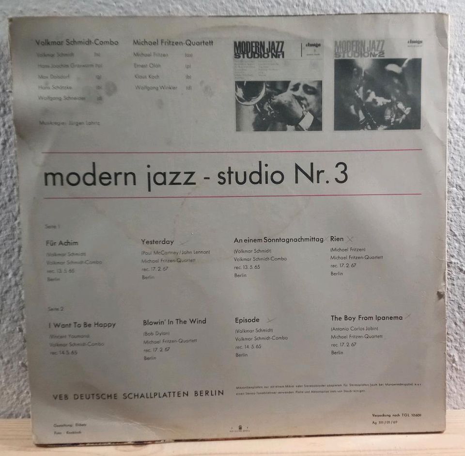 Modern Jazz Studio Nr. 3 - LP Vinyl Amiga Beatles in Löbau