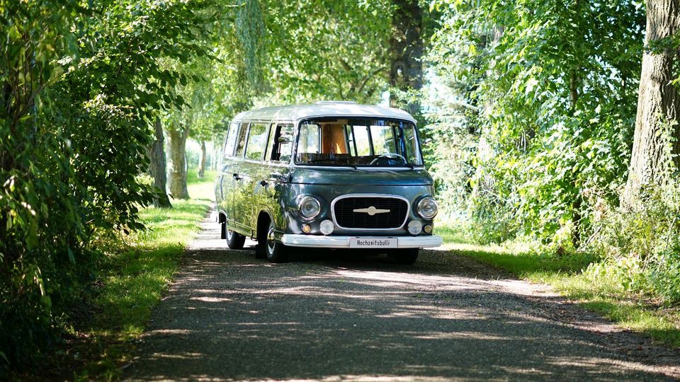 Hochzeitsauto mieten Hochzeitsbulli Bulli Oldtimer Barkas b1000 in Vreden